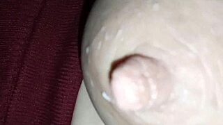 ohh my huge nipples leak milk in hot bath... mmm so messy!