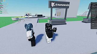 hot chick jerks off the young hung stud's massive cock