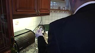 oh fuck savannah gold's tight ass takes it deep in latex french maid uniform