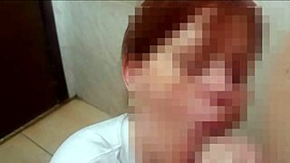 ruivinha spots her cousin stroking in the shower and jumps in to help him out