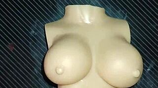 Dolly begs double penetration cum on tits