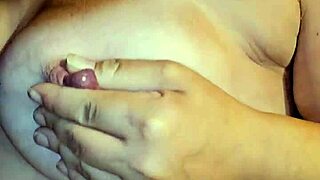 Pregnant milf slowly strips panties and thong begging for deep pounding