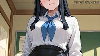 satsuki molds her student with teasing joi edges using her big ass and tits ai art