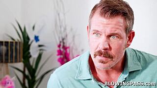 stepdad's monster cock chokes my throat as i finger my wet teen pussy