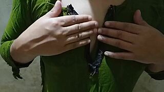 Ever seen a desi village wife flash her big tits and ass on homemade video from the ranch?