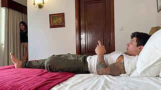 naughty stepdaughter slips into mom's lingerie so stepdad pounds her tight teen pussy... oops!