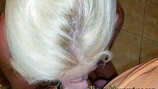 horny cougar strips teases and worships cock before deepthroat doggystyle cum