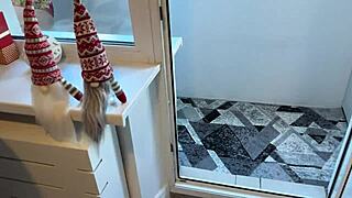 super sexy mommy brunette deepthroats my cock homemade pov until massive facial cumshot