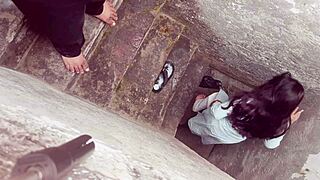 VILLAGE GIRL TIGHT PUSSY OUTDOOR RANCH FUCK FIRST TIME DOGGY COWGIRL