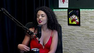 mia luz hits the pimentinhas swing house, loves filming for brasileirinhas on sheer red with group interracial fun.