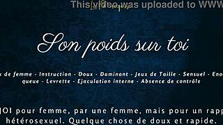 his weight presses on you in seductive french audio fantasy