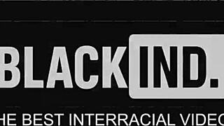 that juicy oiled black booty bounces wild as massive bbc stuffs it deep and rough