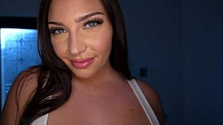 Vivian Taylor flaunts her huge tits and juicy ass during oily massage session