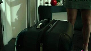 whoa! lesbian milf blondes lock lips then dive into anal strapon pounding