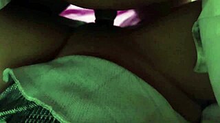 Neighbor's Girlfriend Bareback Creampie While He Works at Home