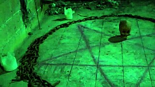 whoa!! bound in house of madness halloween monster fantasy bondage 😱🔗