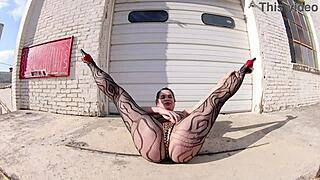 i love flashing my huge thong bodysuit ass walking the docks