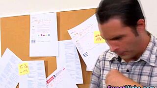 College girl gets face drenched in cum