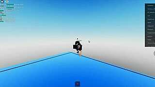 hot chick jerks off the young hung stud's massive cock