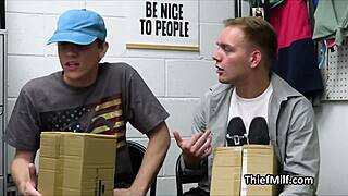 mature milf housewife sneaks blowjob on officer's cock while spied on hidden cam