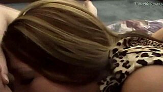 horny babe delivers steamy blowjob action