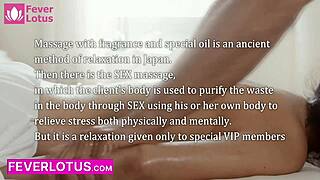 japanese beauty delivers sensual nuru massage before threesome fun unfolds