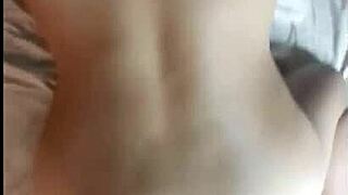 this latina milf couple rides cock cowgirl till massive orgasm hits