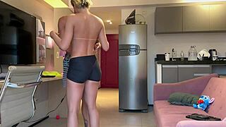 damn this fitness couple gets home sweaty and jumps straight into bareback ass pounding 😍💦