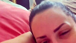 Milf Sucks Erect Nipples While Teasing Huge Clit in Lingerie Lesbian Play