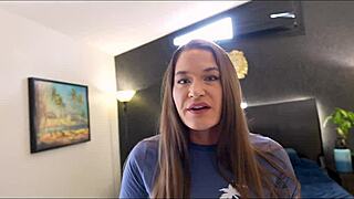 Housewife stepmom sneaks young guy into bedroom for cfnm roleplay screaming taboo breeding session part one