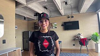 busty colombian milf latina deepthroats in first casting