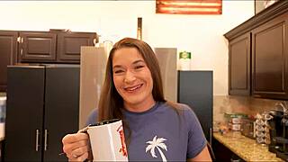 Housewife stepmom sneaks young guy into bedroom for cfnm roleplay screaming taboo breeding session part one