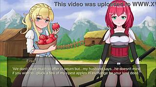 elise's pretty apples tempt in slave lord bondage game