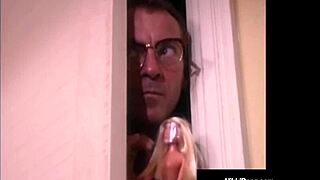 Can you believe they're spying on penthouse pet Nikki Benz slurping monster cock before hardcore pussy fuck?