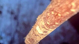 Real witch bends over forest tree for big cock doggystyle creampie pounding