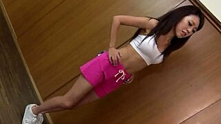 Petite Asian Stepsister Squirts Multiple Times from Stepsis Tight Pussy Toyed by Bro