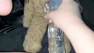 arabian snowwhite teen in los angeles squirts with glass dildo craves bbc juicy pussy orgasm solo