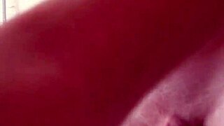 teasing strokes on massive balls and thick cock build tension