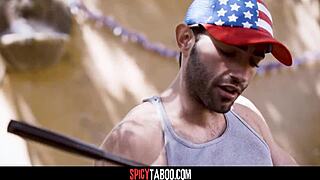 pervy step-uncle lures step-niece into hardcore group banging at family bbq