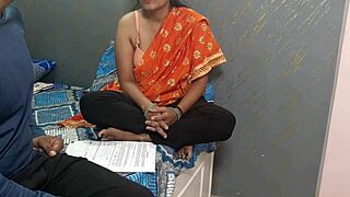 desi friend's stepmom romance sex alone at home 🔥😈