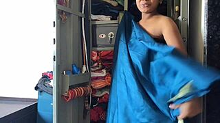 Desi maid pounded by boss in cupboard!