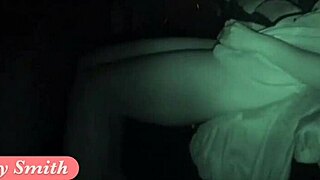 jeny smith slowly undresses naked in crowded movie theater cinema