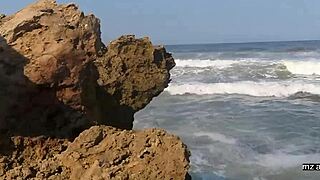 me n my curvy black teen lover doin beach sex pt1 with big clit play n cum on ass