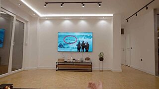 Blonde stepsis teases blue eyes tits before tight pussy creampie ride