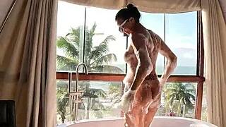 brazilian milf mommy hides big tits pussy moments from public view