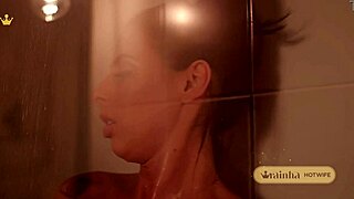 sexy brazilian latina with big tits takes steamy shower teasing photographer sensually