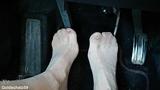 Pumping Hard In Birkenstocks With Nylon Feet Close Up!