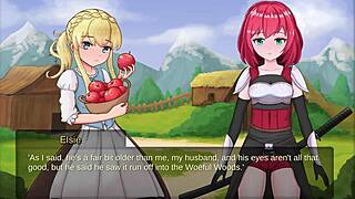 elise's pretty apples tempt in slave lord bondage game
