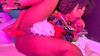 red riding hood's holes stretched by black cock