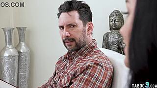 skinny toothless teen stepsis rose winters fists her pierced nipples for stepdaddy's monster backdoor pounding